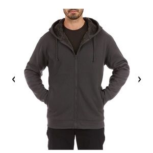 SHERPA-BONDED THERMAL KNIT HOODED JACKET nwt berkeley jensen mens xxl